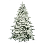 Vickerman  10' Flocked Alaskan Pine Artificial Christmas Tree Unlit