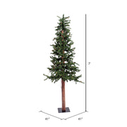 Vickerman A807270 7' Alpine Artificial Christmas Tree Unlit