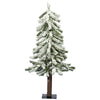 Vickerman A807430 3' x 22" Flocked Alpine Artificial Christmas Tree Unlit