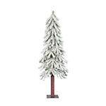 Vickerman A807440 4' x 24" Flocked Alpine Artificial Christmas Tree Unlit