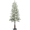 Vickerman A807450 5' x 28" Flocked Alpine Artificial Christmas Tree Unlit