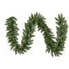 Vickerman A861106 9' Camdon Fir Artificial Christmas Garland Clear Dura-lit Incandescent Mini Lights