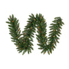 Vickerman A861128LED 25' Camdon Fir Artificial Christmas Garland Multi-colored LED Mini Lights