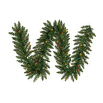 Vickerman A861128LED 25' Camdon Fir Artificial Christmas Garland Multi-colored LED Mini Lights