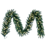 Vickerman A861127LED 25' Camdon Fir Artificial Christmas Garland Warm White LED Mini Lights