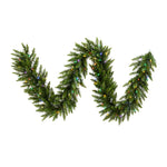Vickerman A861112LED 9' Camdon Fir Artificial Christmas Garland Multi-colored LED Mini Lights