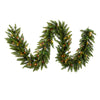 Vickerman A861112 9' Camdon Fir Artificial Christmas Garland Multi-Colored Mini Lights