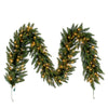 Vickerman A861118 9' Camdon Fir Artificial Christmas Garland Clear Dura-lit Incandescent Mini Lights