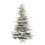 Vickerman  12' x 72" Flocked Sierra Artificial Christmas Tree Unlit