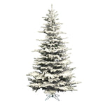 Vickerman 6.5' x 50" Flocked Sierra Fir Artificial Christmas Tree Unlit