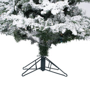 Vickerman 10' Flocked Utica Fir Slim Artificial Christmas Tree Multi-Colored LED