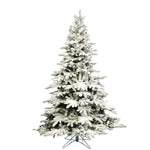 Vickerman  6.5' Flocked Utica Fir Artificial Christmas Tree Unlit