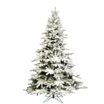 Vickerman  14' Flocked Utica Fir Artificial Christmas Tree Unlit