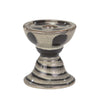 Sagebrook Home AC10021-05 5" Candle Holder, Gray/Black