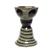 Sagebrook Home AC10021-07 7.25" Candle Holder, Gray/Black