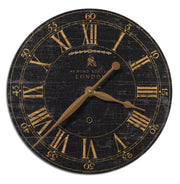 Uttermost 06029 Bond Street 18`` Black Wall Clock