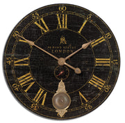 Uttermost 06030 Bond Street 30`` Black Wall Clock