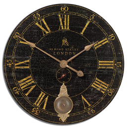 Uttermost 06030 Bond Street 30`` Black Wall Clock