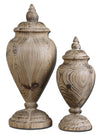 Uttermost 19613 Brisco Carved Wood Finials, Set/2