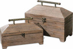 Uttermost 19653 Tadao Natural Wood Boxes, Set/2