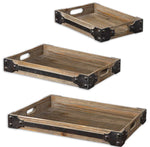 Uttermost 19667 Fadia Natural Wood Trays, Set/3