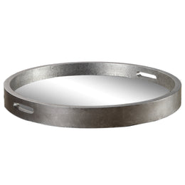 Uttermost UT19997 Bechet Round Silver Tray
