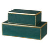 Uttermost 18723 Karis Emerald Green Boxes S/2