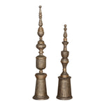 Uttermost 18847 Nalini Antique Gold Finials S/2