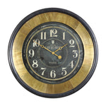 Uttermost 06099 Lannaster Black & Gold Wall Clock