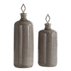 Uttermost 18936 Dhara Taupe Glaze Bottles, S/2