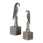 Uttermost 18940 Navya Silver Bird Sculptures S/2