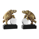 Uttermost 18580 Circus Act Gold Elephant Bookends, S/2