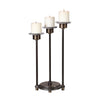 Uttermost 18979 Amal Coffee Bronze Candleholder