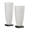 Uttermost 18995 Kiera Aged White Vases, S/2