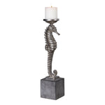 Uttermost 17515 Seahorse Silver Candleholder