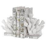 Uttermost 17549 Charbel White Bookends, Set/2