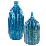 Uttermost 17719 Bixby Blue Vases, S/2