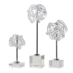 Uttermost 17835 Neuron Glass Table Top Sculptures, Set of 3