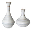 Uttermost 17964 Potter Fluted Striped Vases,Set of 2