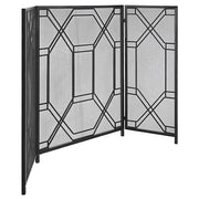 Rosen Geometric Fireplace Screen