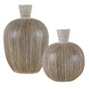 Uttermost 17990 Islander White Washed Vases, Set of 2