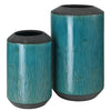 Uttermost 18064 Maui Aqua Blue Vases, Set of 2