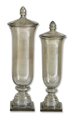 Uttermost 19148 Gilli Glass Decorative Containers, Set/2