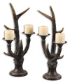 Uttermost 19204 Stag Horn Candleholder, Set/2