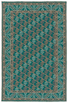 Kaleen Rugs Ayrlies Garden Collection AGC04-91 Teal Area Rug
