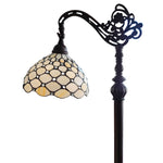 Amora Lighting AM028FL12B Tiffany Style Jeweled Reading Floor Lamp 62" High