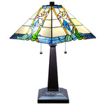 Amora Lighting AM058TL14B Tiffany Style Mission Table Lamp 23" High
