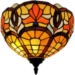 Amora Lighting AM082WL12B Tiffany Style Victorian Design Wall Lamp 12" Wide