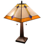 Amora Lighting AM098TL13B Tiffany Style Mission Design Table Lamp 21" High