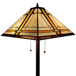 Amora Lighting AM1053FL17 Tiffany Style Mission Floor Lamp 61